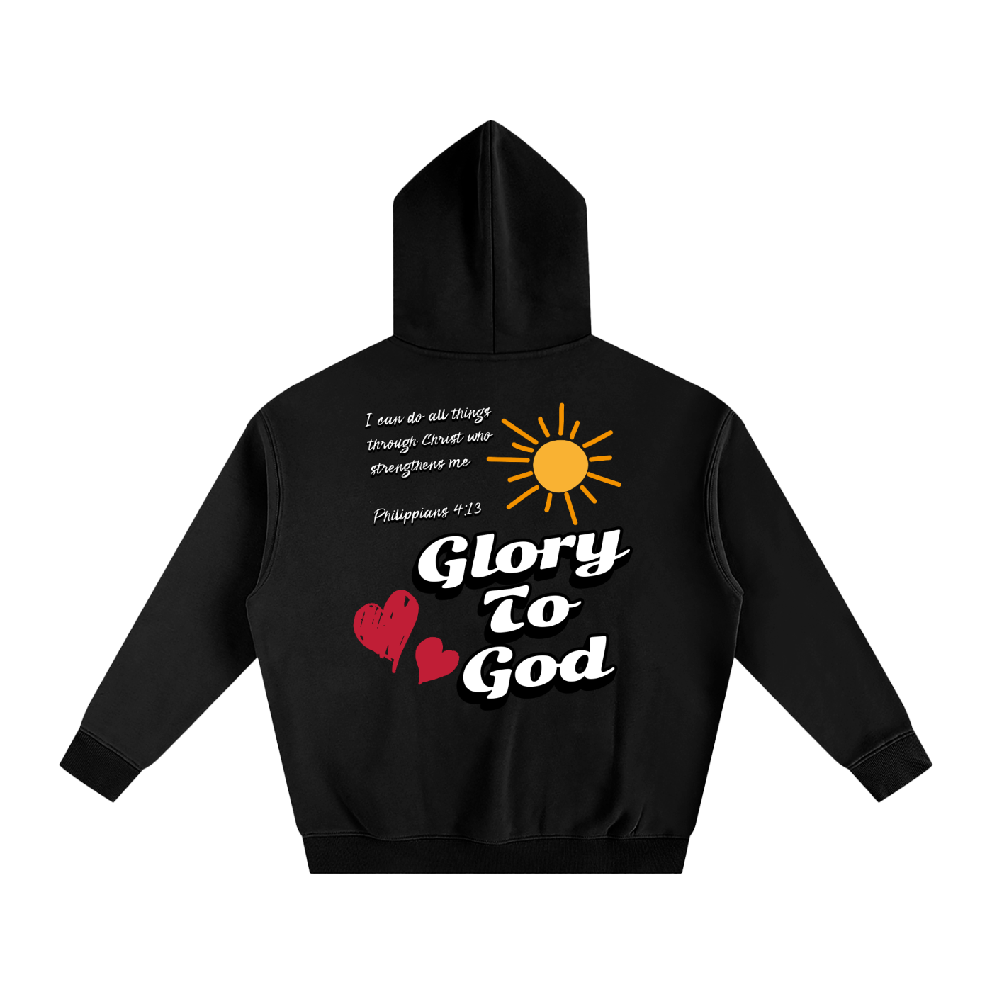 Glory To God Hoodie – Philippians 4:13 Edition