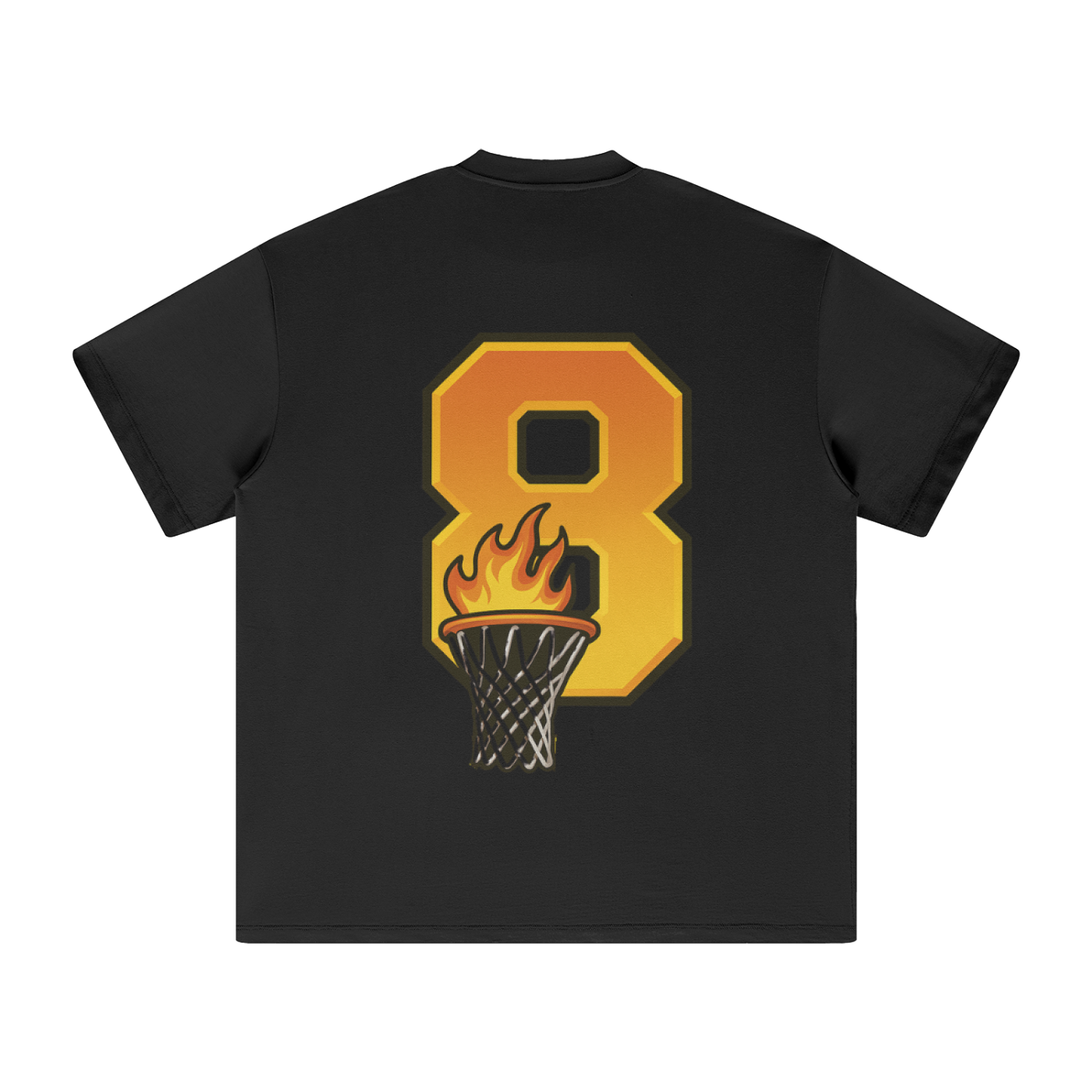Pray to Win – Court Fire Tee (Black Edition)