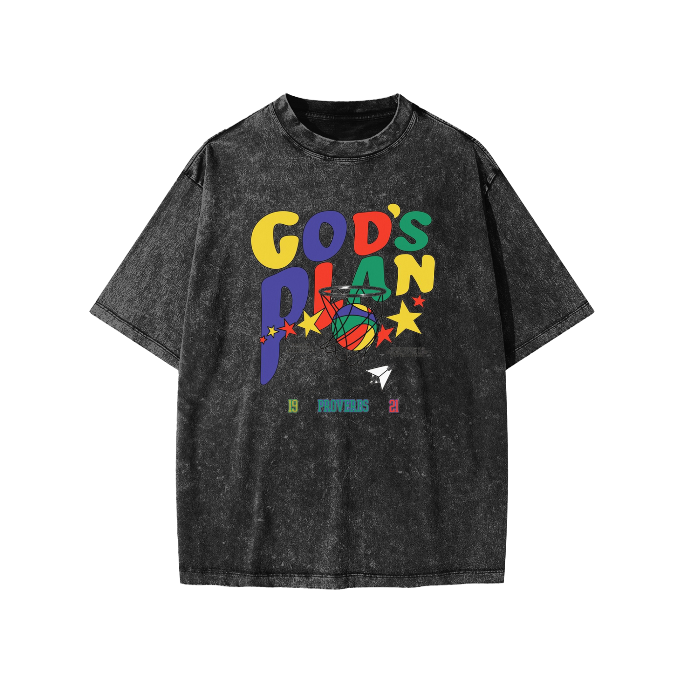 God’s Plan – Proverbs 19:21 Statement Kids Tee