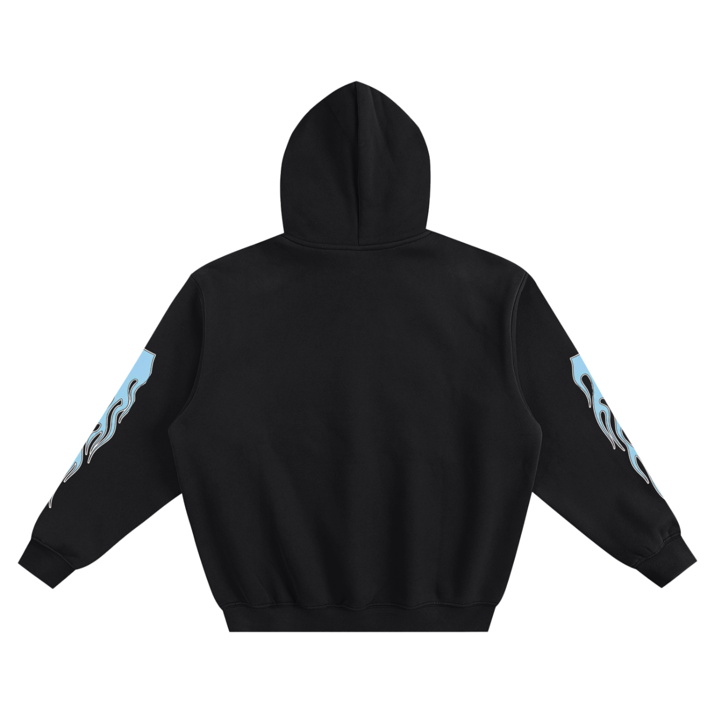 Y2K Racing Hoodie,Tribal Flame Sleeve,Moto Streetwear,Faith Pullover,Blue Flame Graphic,2000s Fashion,Speed Aesthetic,Christian Streetwear,Graphic Sleeve Hoodie,Star Logo