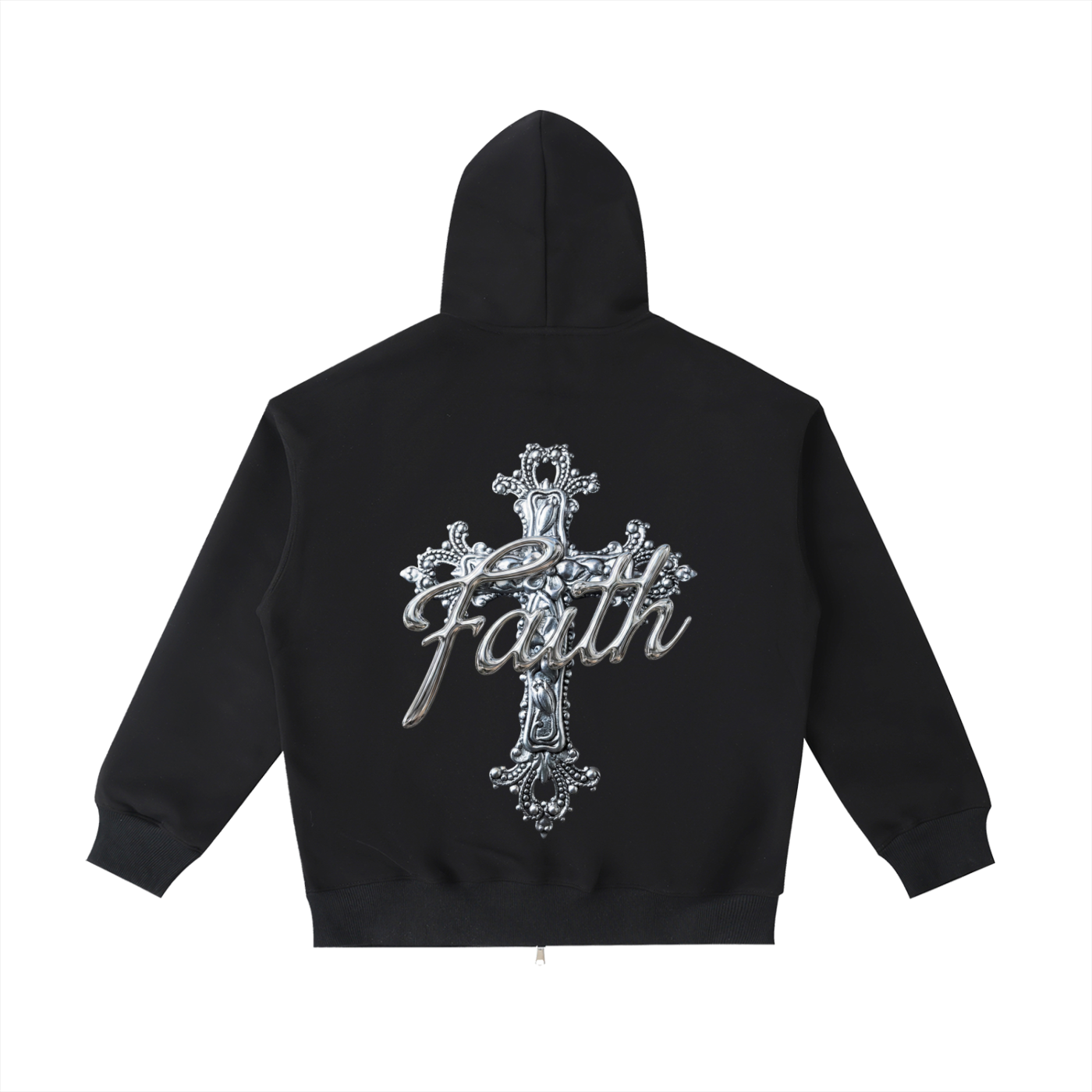 Black Zip Up Hoodie,Graphic Zip Up,Unisex Hoodie,Cotton Fleece Jacket,Y2K Streetwear,Cyber Y2K Fashion,Gothic Streetwear,Chrome Aesthetic,Futuristic Fashion,Edgy Clothing