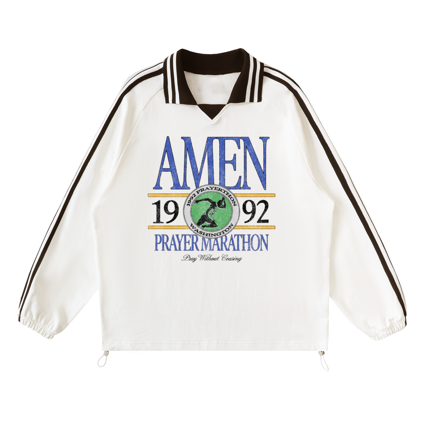 1992 Graphic Tee,Retro Christian Clothing,Faith Based Apparel,Prayer Marathon,Amen Shirt,Christian Sportswear,Varsity Fashion,Preppy Streetwear,Marathon Merch Style,Retro Athletic