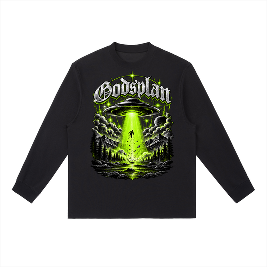 CAGE Gods Plan – UFO Graphic Tee | Front & Back Streetwear T-Shirt