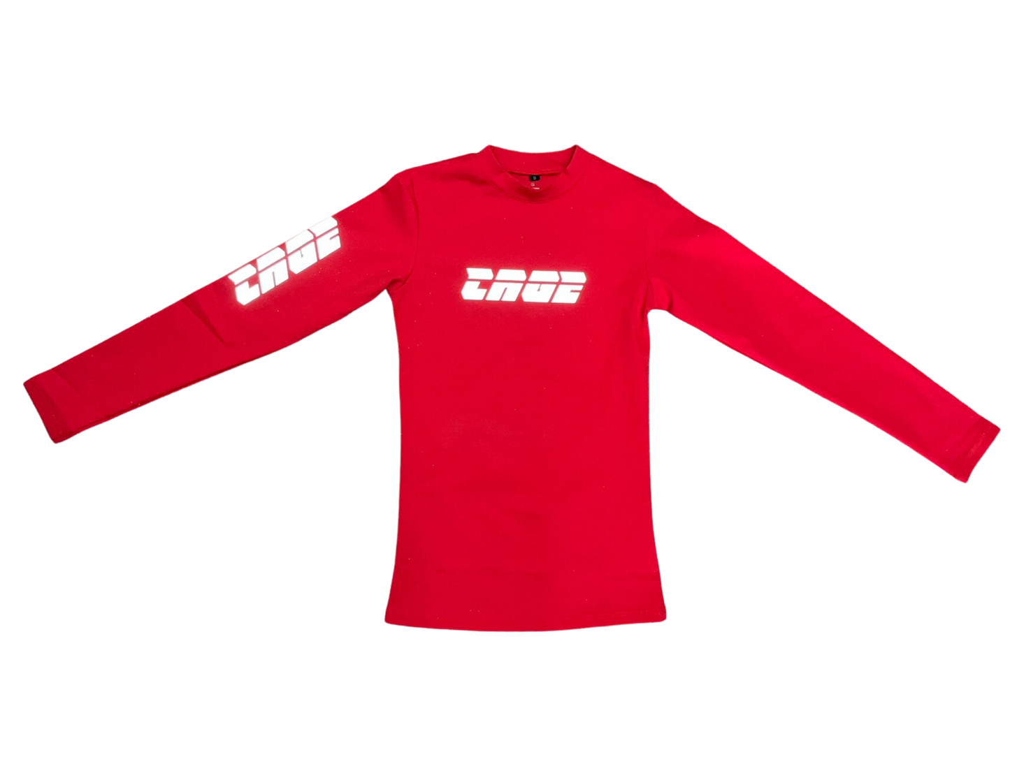 CAGE Long Sleeved Top in Red