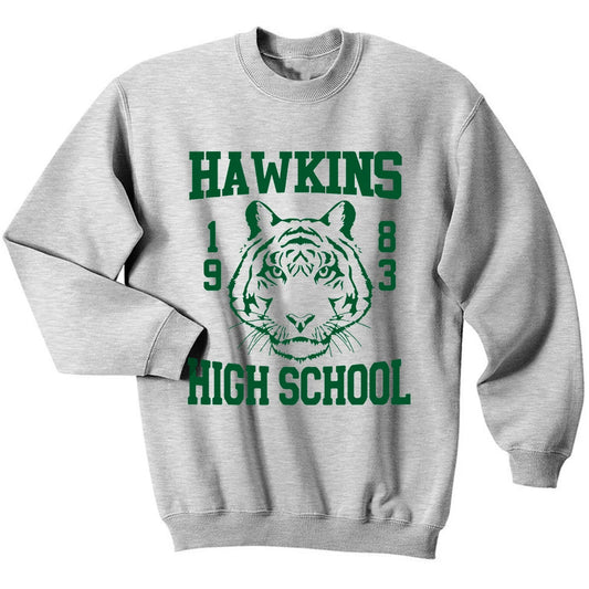 Hawkins High School 1983 Sweatshirt | Stranger Things Inspired Tiger Crewneck
