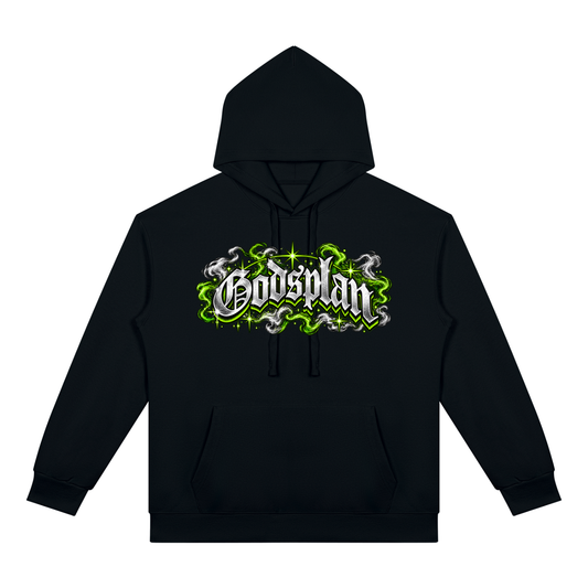 CAGE GodsPlan “The Chosen” Graphic Hoodie – Black | Oversized Streetwear Aesthetic