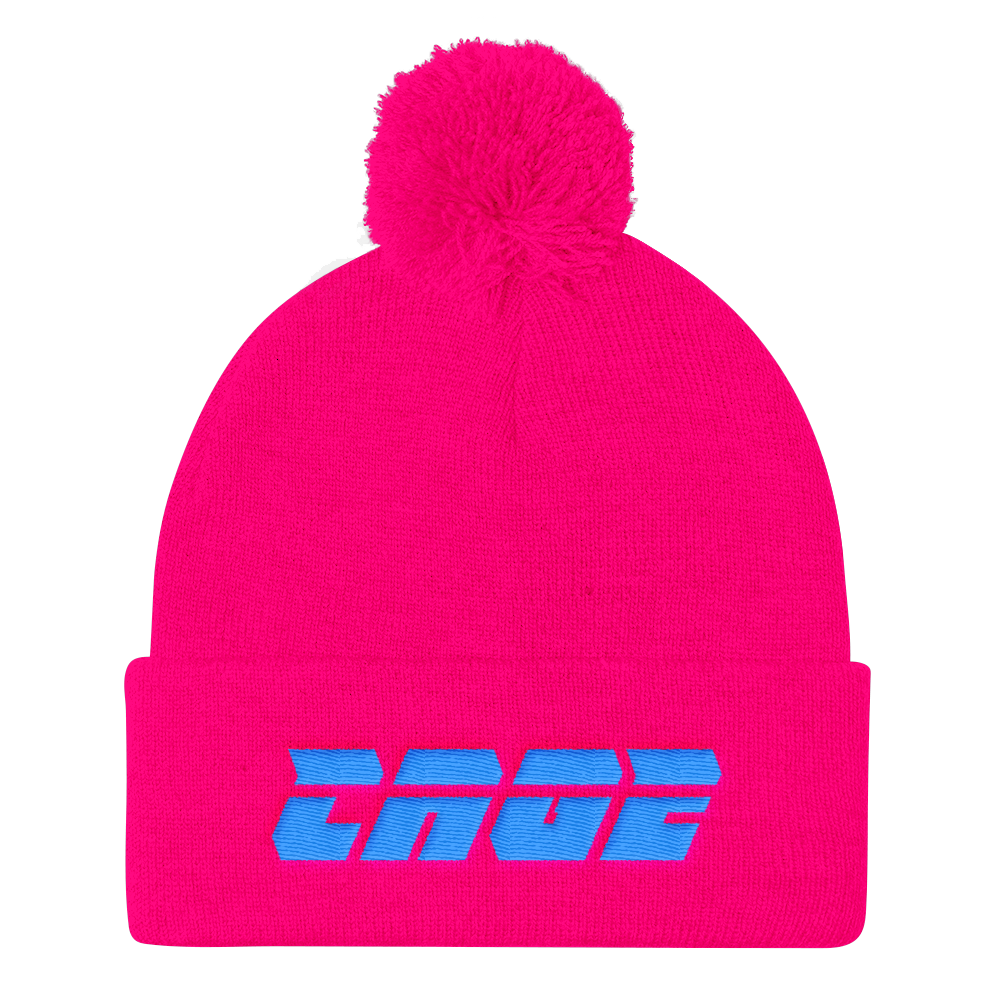 CAGE Snow Pink/Blue Knit Cap