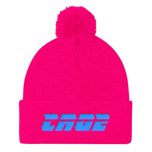 CAGE Snow Pink/Blue Knit Cap