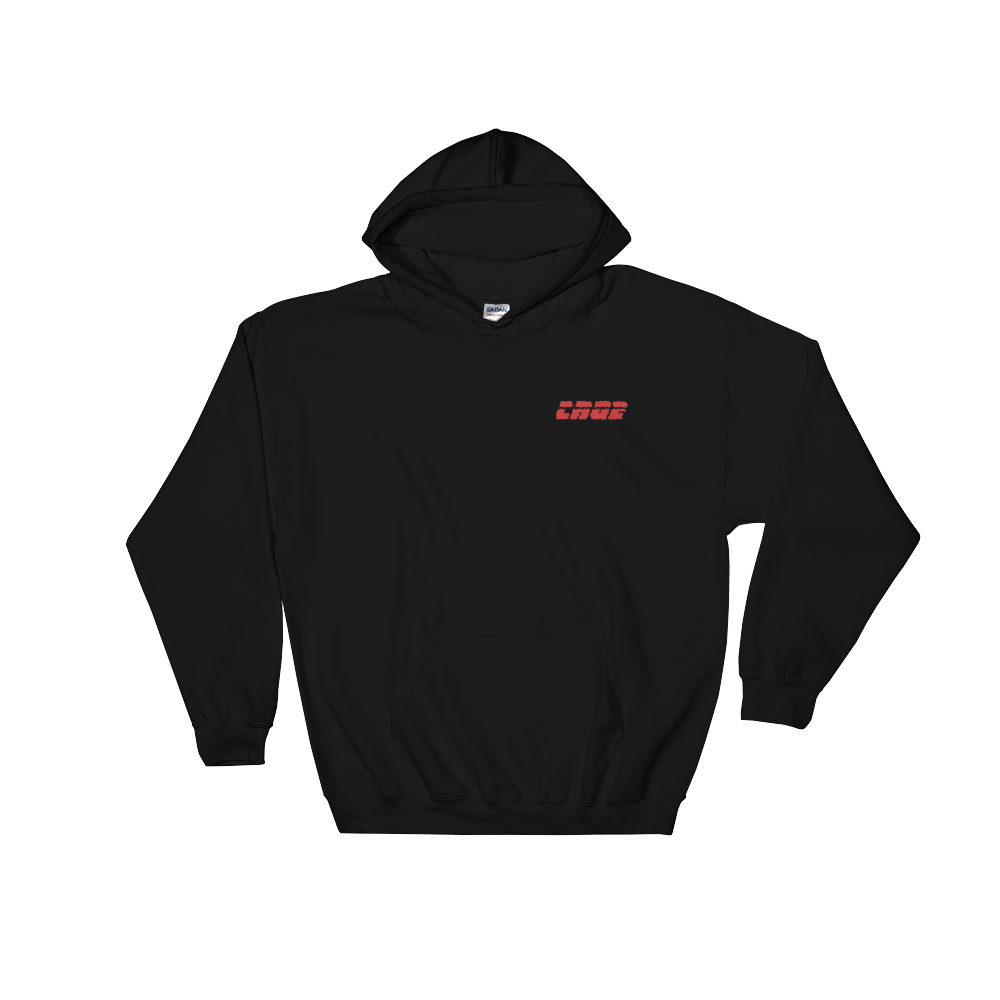 CAGE Stitched Speed Hoodie- RED LOGO