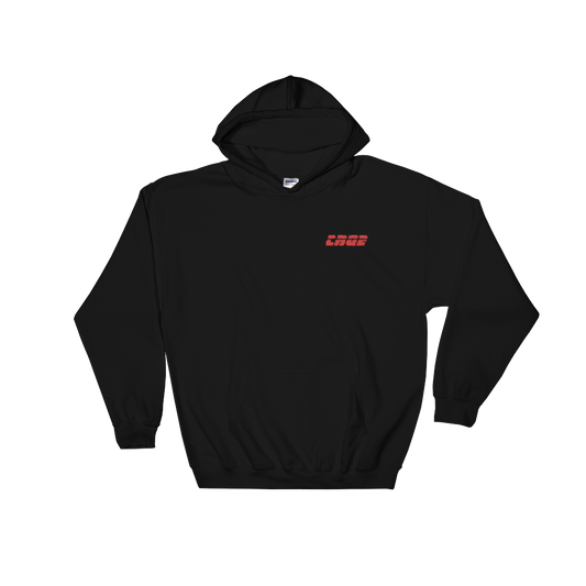 CAGE Stitched Speed Hoodie- RED LOGO