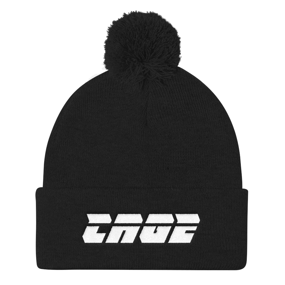 CAGE Snow Black Knit Cap